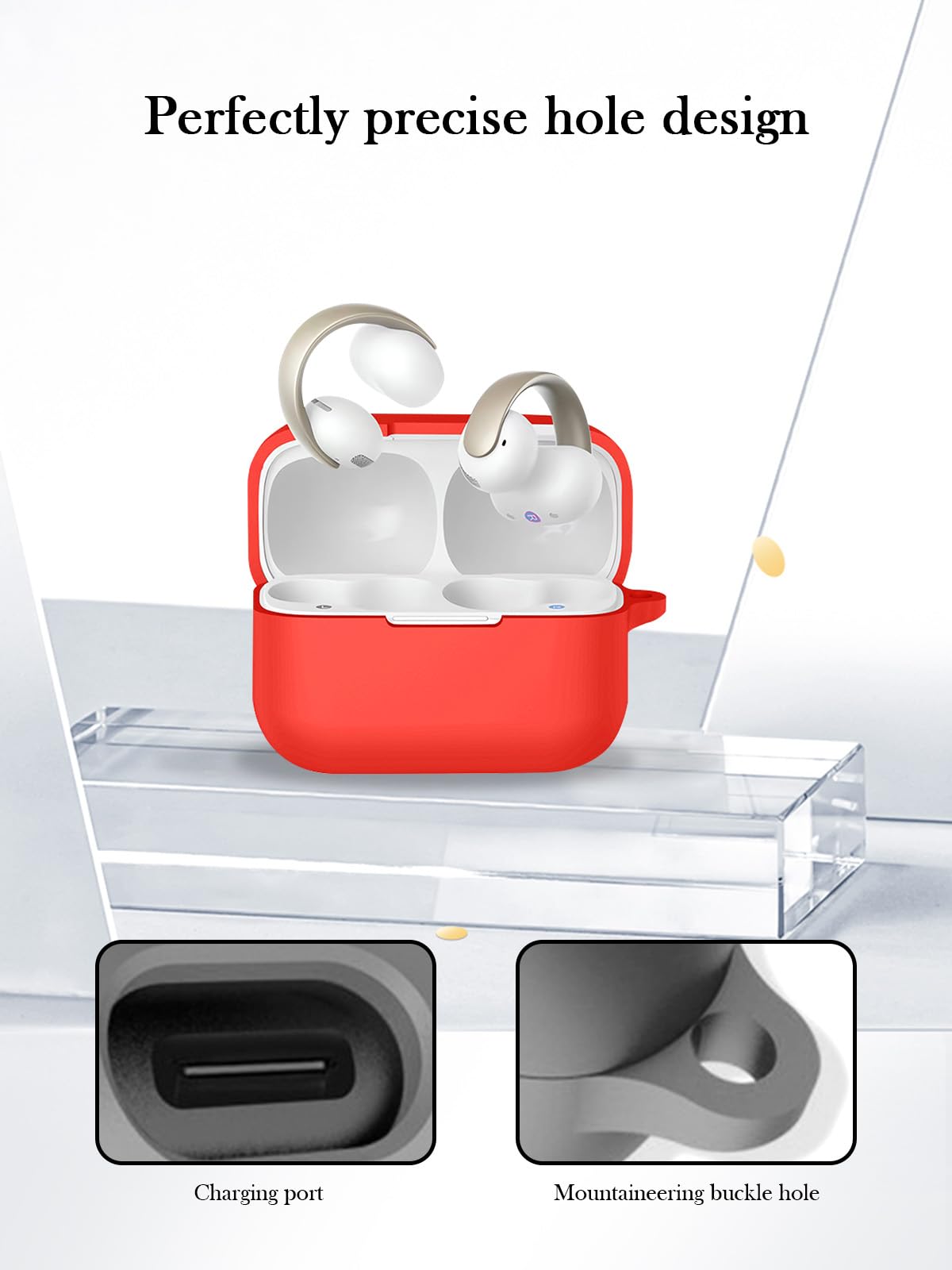 【片耳(L)+ケース】AeroClip soundcore by Anker Amazon.com: Case for Anker Soundcore AeroClip Open-Ear Clip